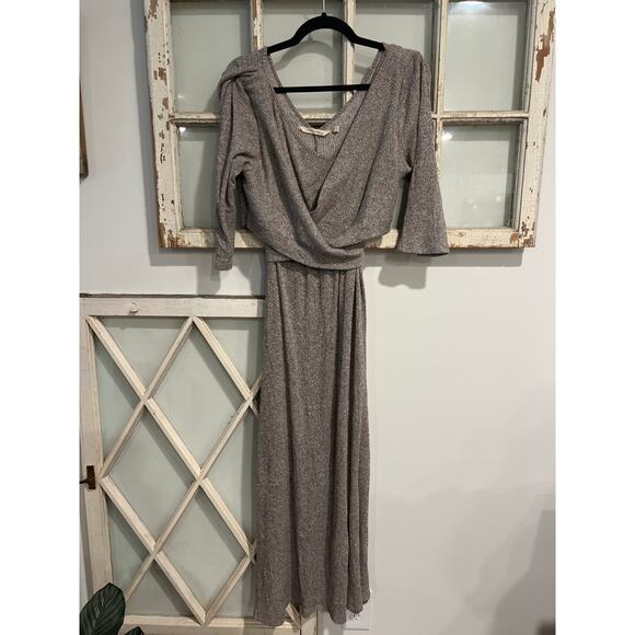 Soft Surroundings size medium beige midi dress - Picture 1 of 4